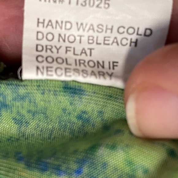 646 Main maxi dress, size 1XL / 2XL, green multi sundress sleeveless criss cross - Picture 7 of 12